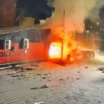 Момент взрыва из видео